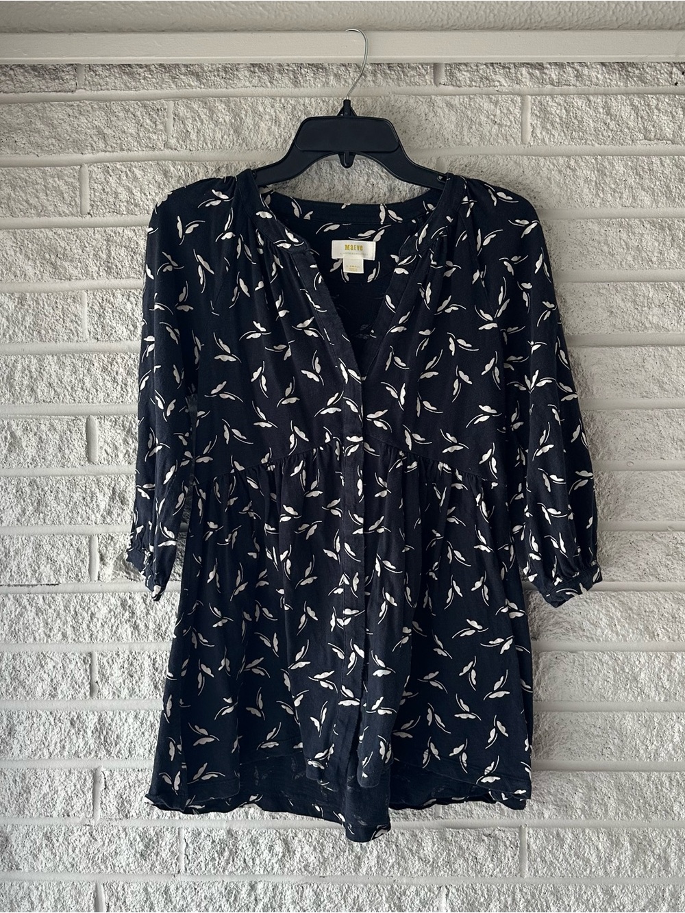Maeve by Anthropologie 100% Cotton Babydoll Blouse